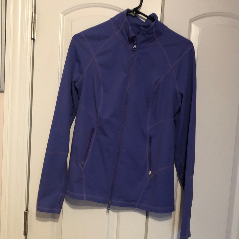 Zella Purple Long Sleeve Zip Up M